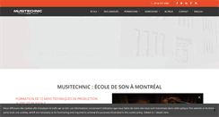 Desktop Screenshot of musitechnic.com